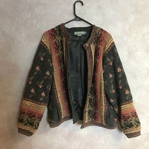 Vintage Icelandic Cardigan size Large